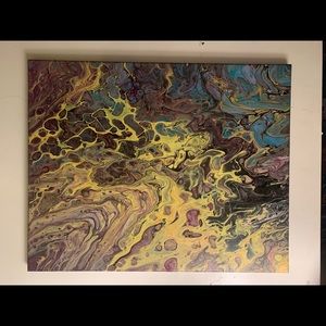 “Daffodil Field” Original Signed Abstract Art